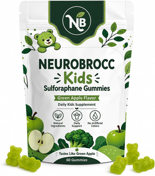 NEUROBROCC Gummies for Kids Supplement Vitamin - 60 Gummies